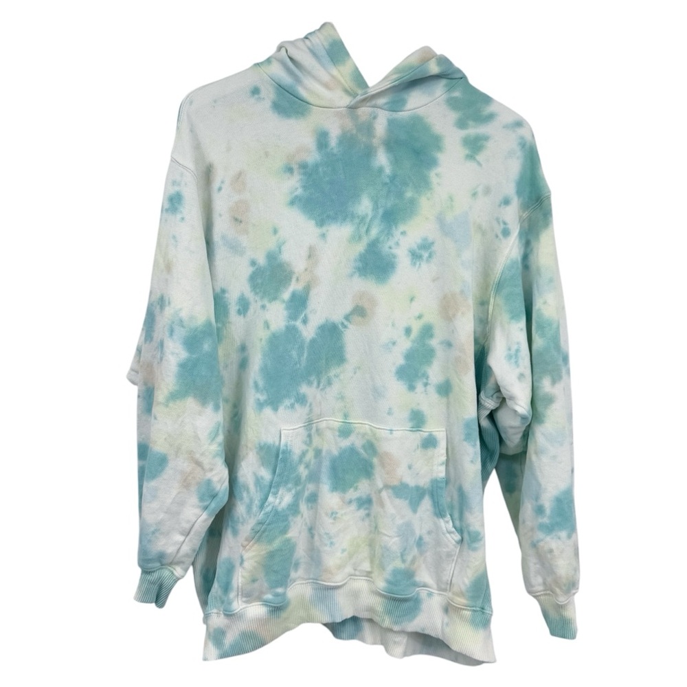 Aerie Tie Dye Oversized Distressed Hoodie Size Large - Picture 3 of 7